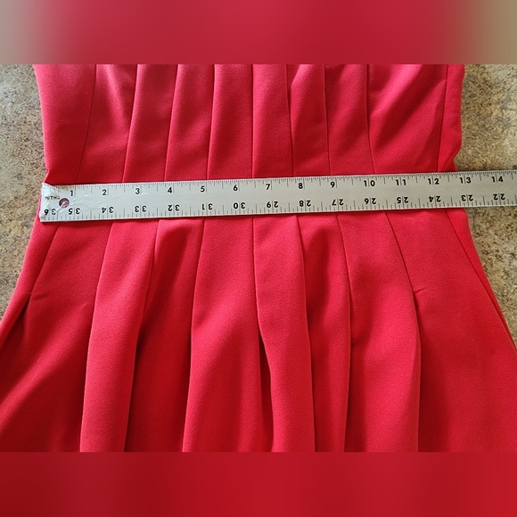 H&M Red Lace Halter Dress Size 6 - Picture 9 of 11